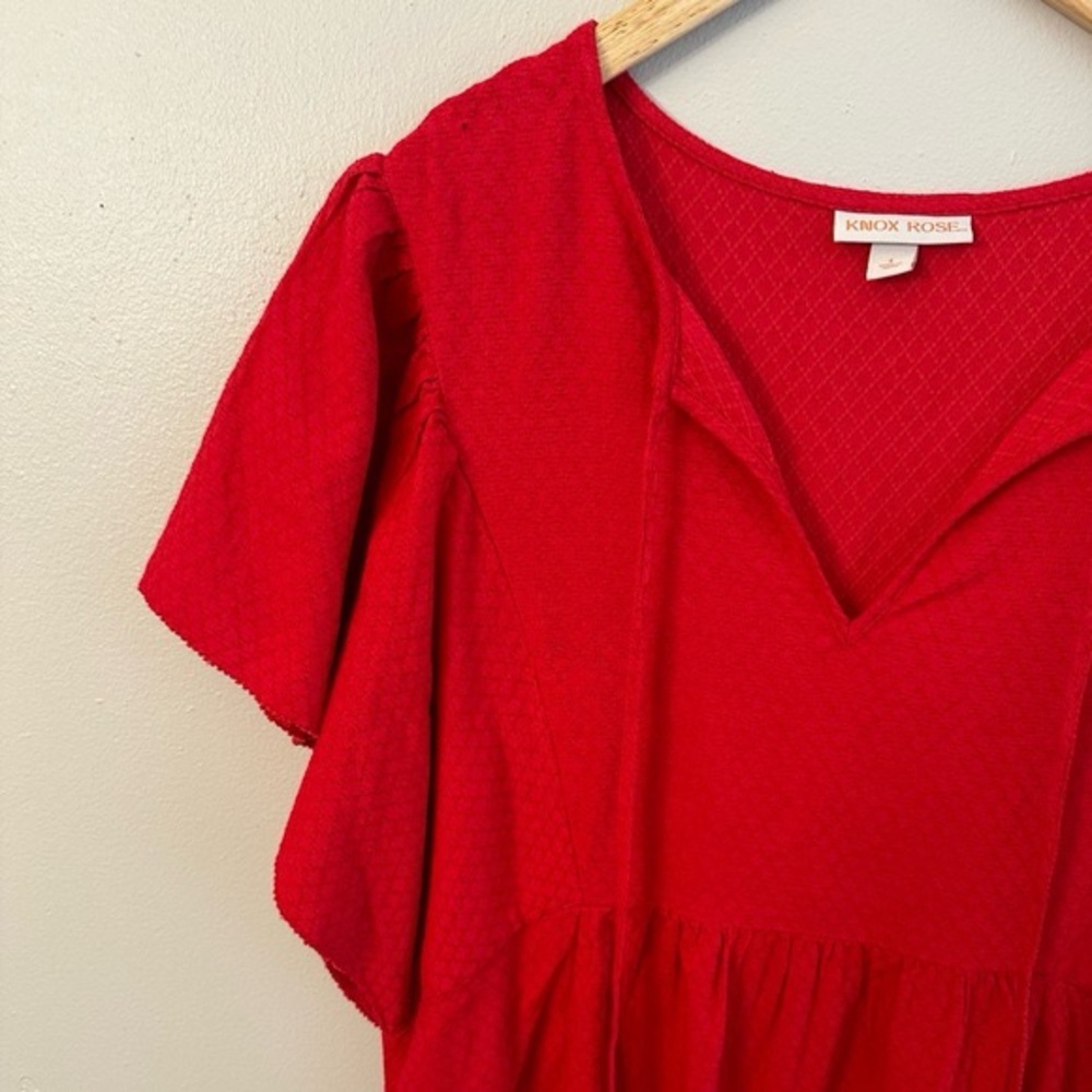 KNOX ROSE Red Ruffle Dress - Picture 4 of 11